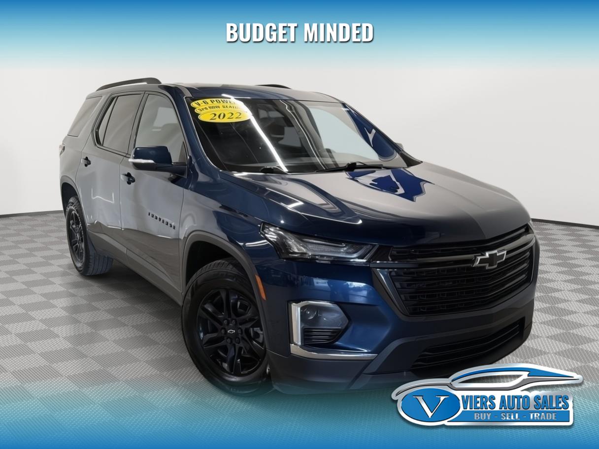 Northsky Blue Metallic 2022 Chevrolet Traverse SUV / Crossover Four-Wheel Drive Automatic