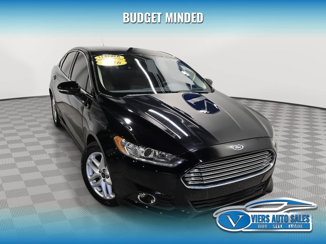 Shadow Black 2016 Ford Fusion Sedan Front-Wheel Drive Automatic