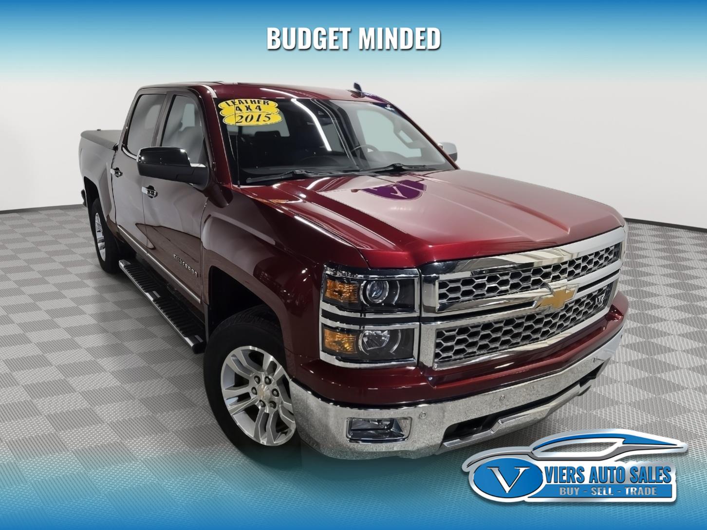 Red (Deep Ruby Metallic) 2015 Chevrolet Silverado 1500 Pickup Truck Four-Wheel Drive Automatic