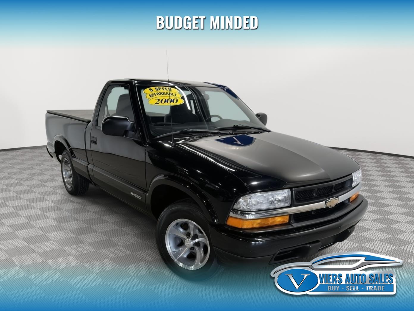 Black 2000 Chevrolet S-10 Pickup Truck Rear-Wheel Drive Manual