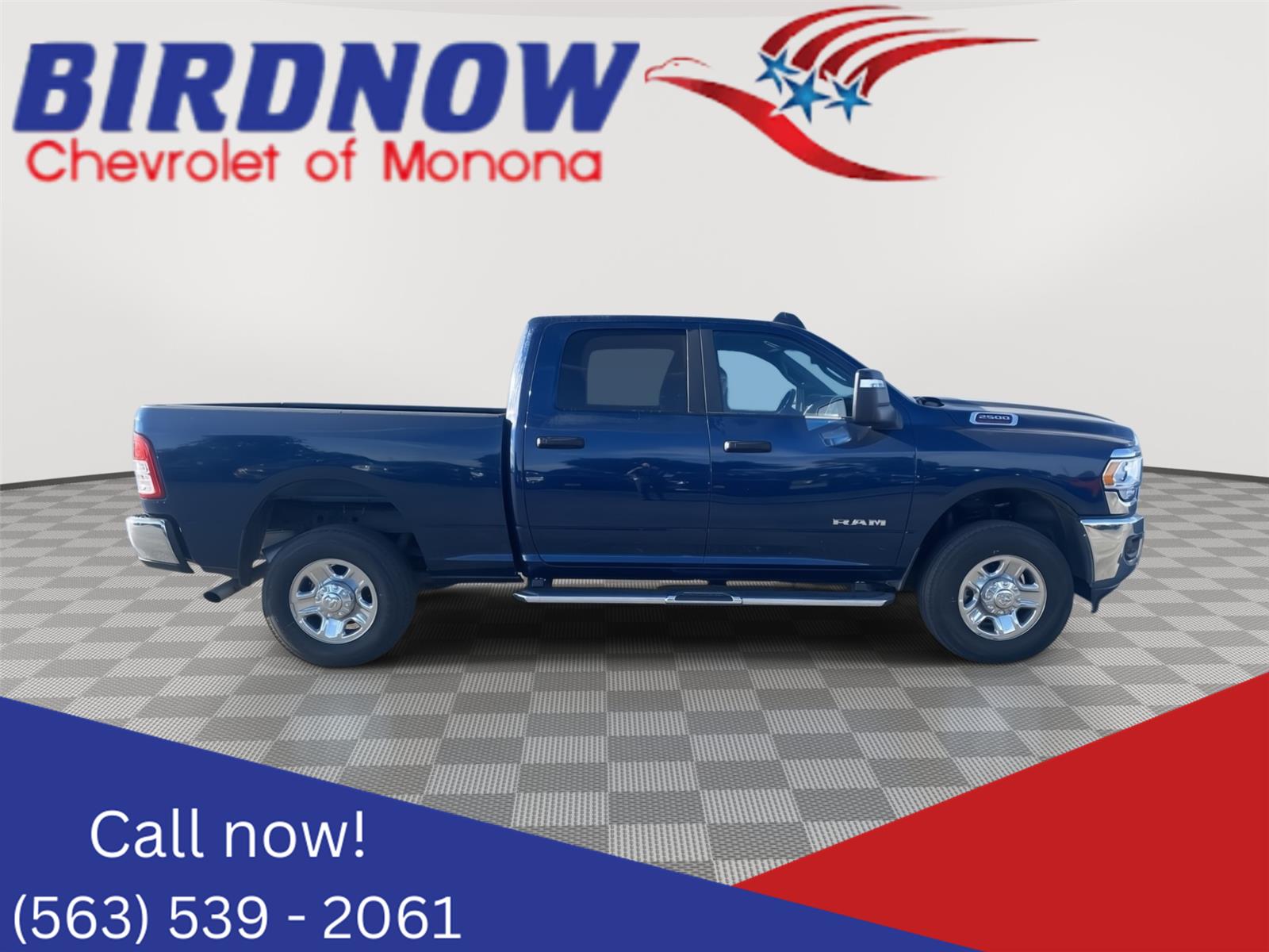 Patriot Blue Pearlcoat 2024 RAM 2500 Big Horn Crew Cab 4WD Pickup Truck Four-Wheel Drive 8-Speed Automatic