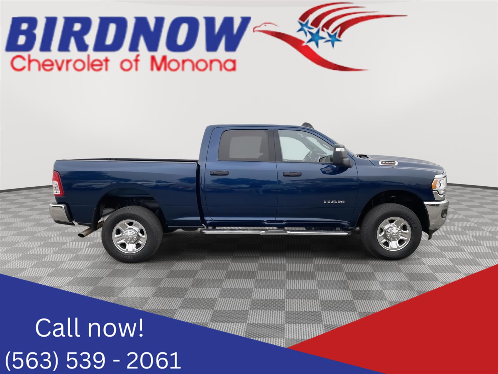 Patriot Blue Pearlcoat 2024 RAM 2500 Big Horn Crew Cab 4WD Pickup Truck Four-Wheel Drive 8-Speed Automatic
