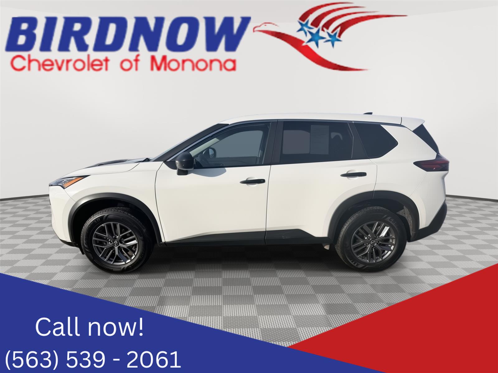 Glacier White 2023 Nissan Rogue S AWD SUV / Crossover All-Wheel Drive Continuously Variable Transmission