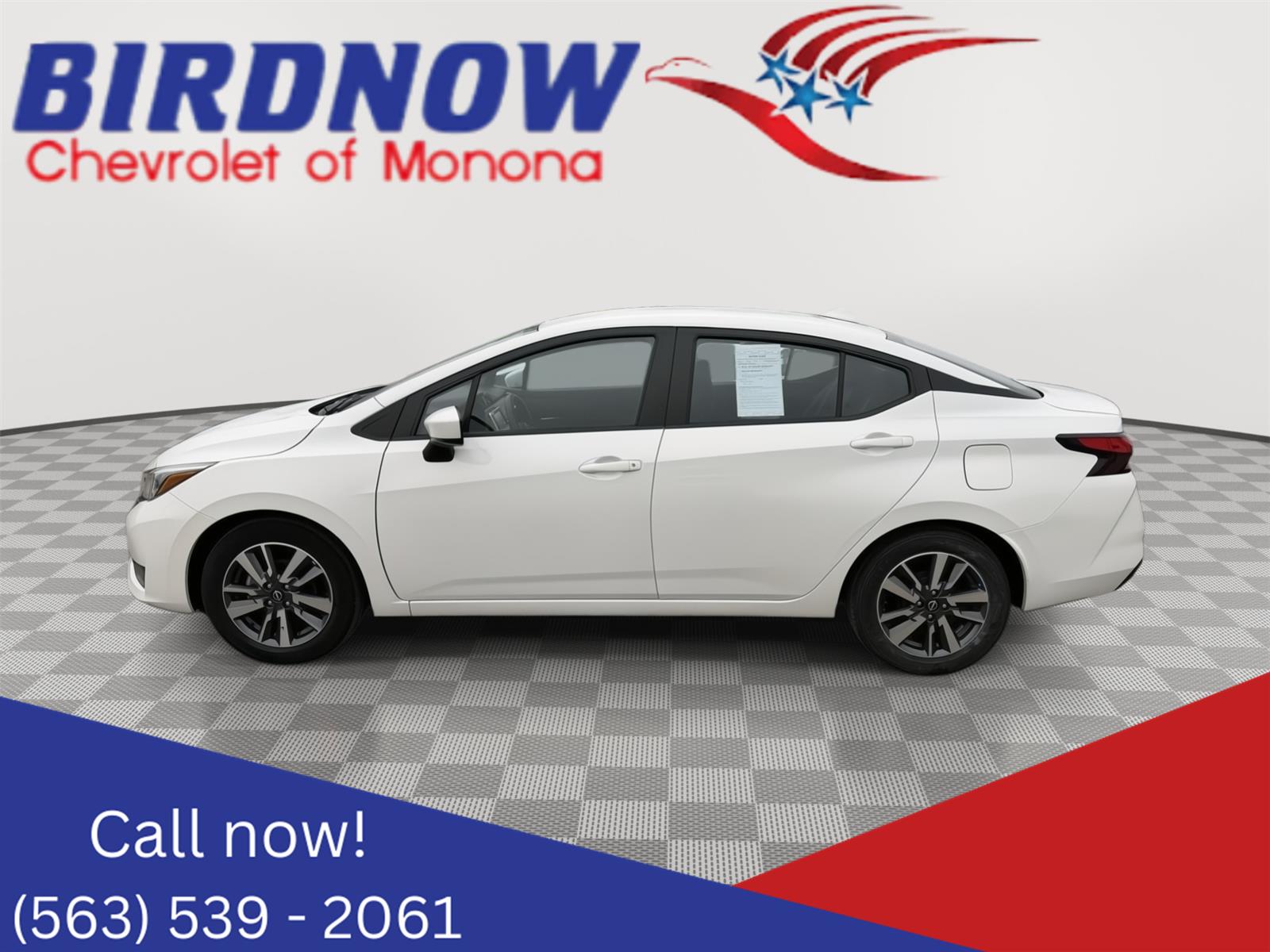Aspen White Tricoat 2025 Nissan Versa SV FWD Sedan Front-Wheel Drive Continuously Variable Transmission