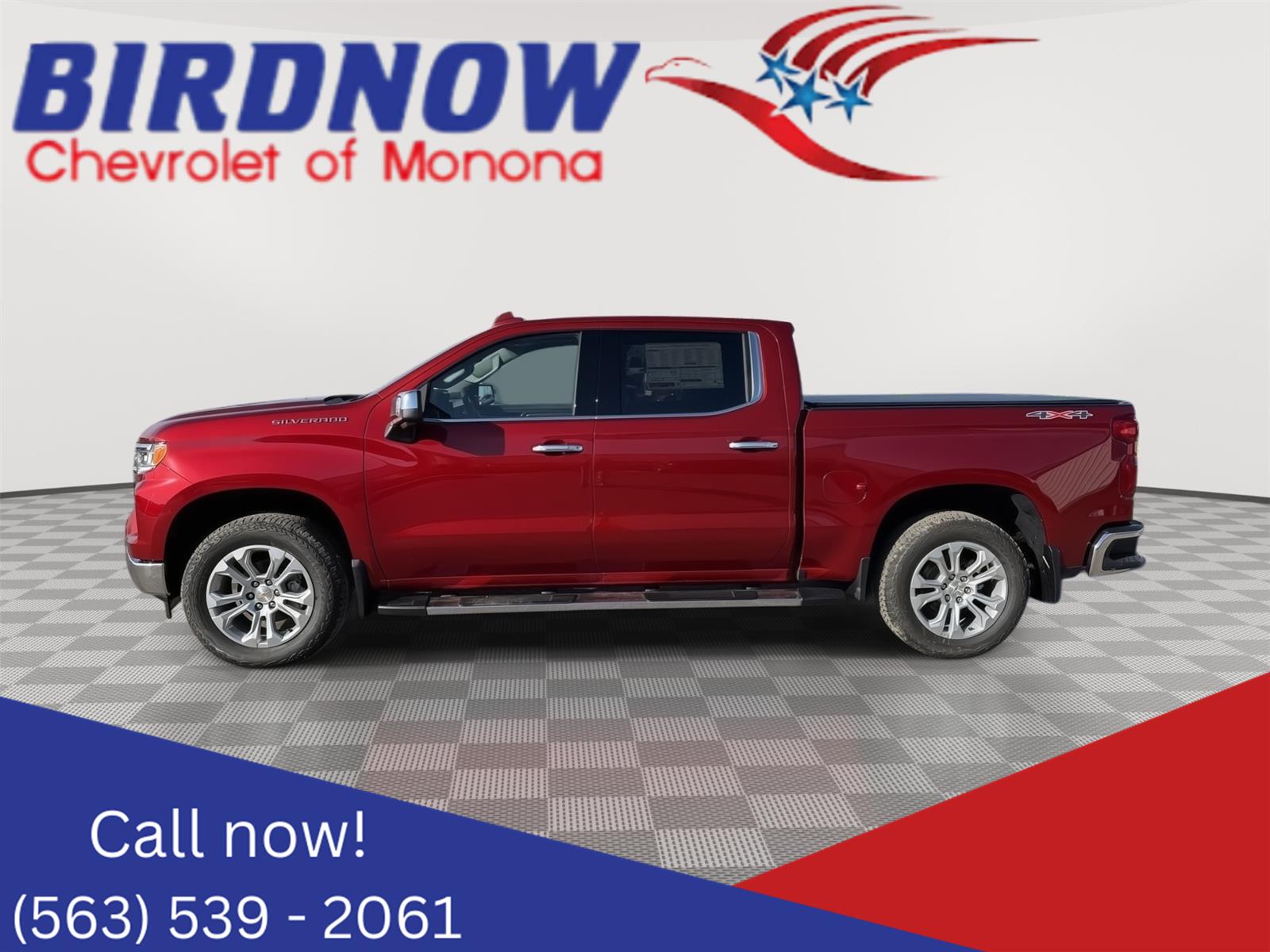 Radiant Red Tintcoat 2026 Chevrolet Silverado 1500 Pickup Truck Four-Wheel Drive Automatic