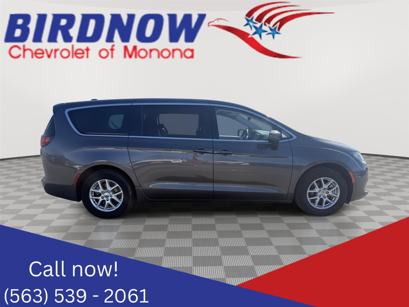 Gray (Granite Crystal Metallic Clearcoat) 2023 Chrysler Voyager LX FWD Minivan Front-Wheel Drive 9-Speed Automatic