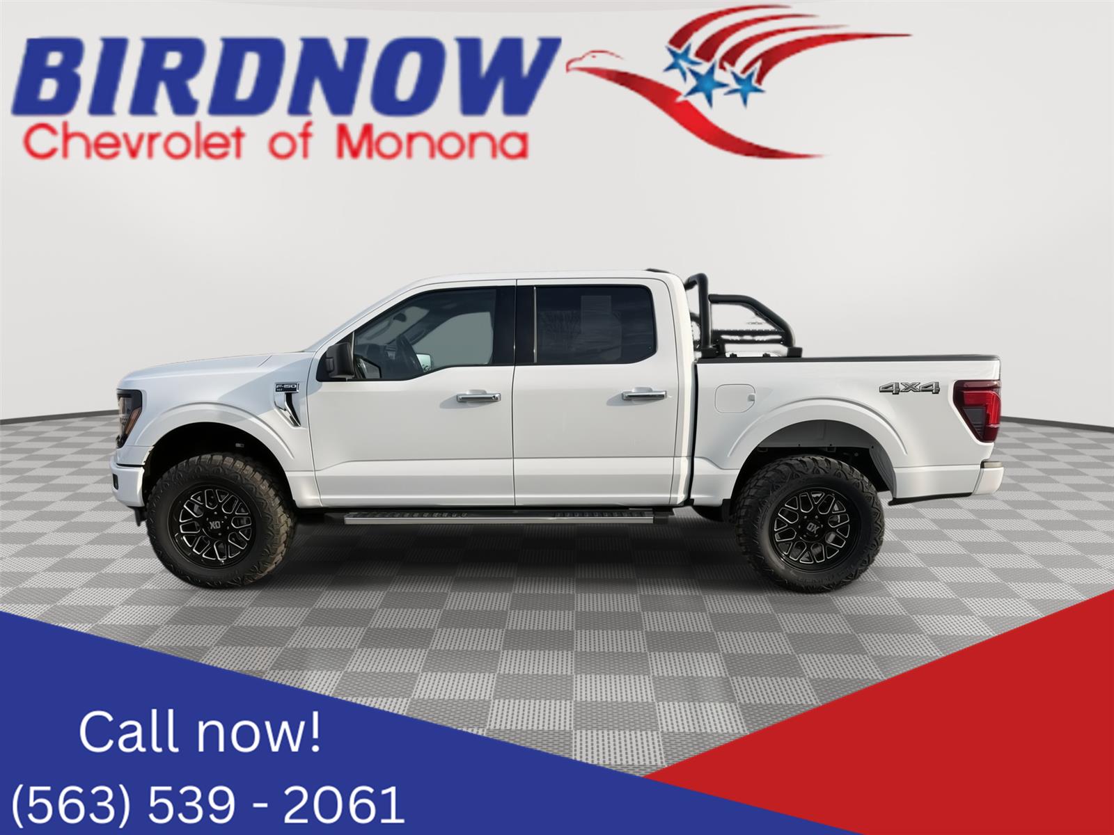 White 2025 Ford F-150 XLT SuperCrew 4WD Pickup Truck Four-Wheel Drive Automatic