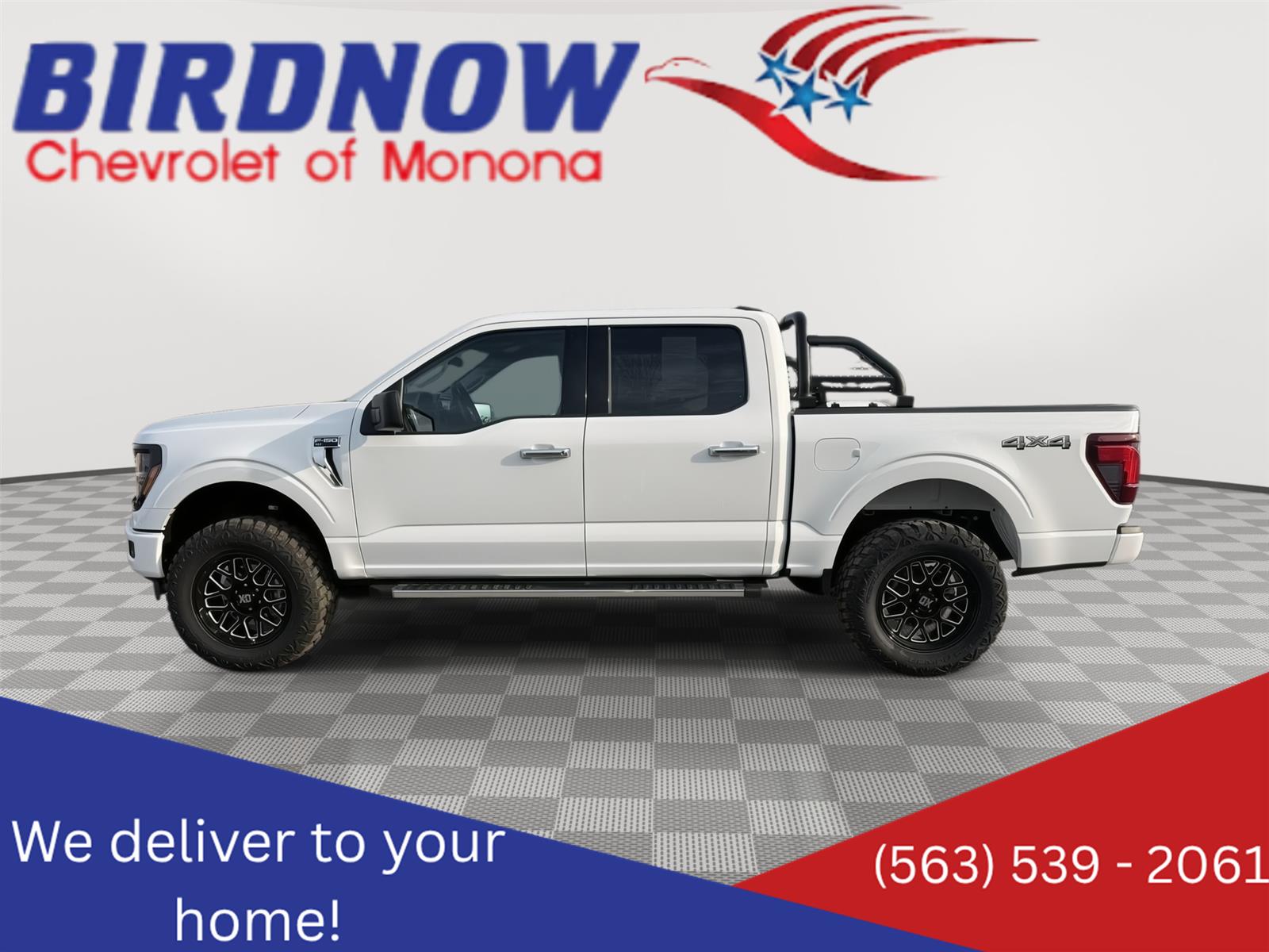 White 2025 Ford F-150 Pickup Truck Four-Wheel Drive Automatic
