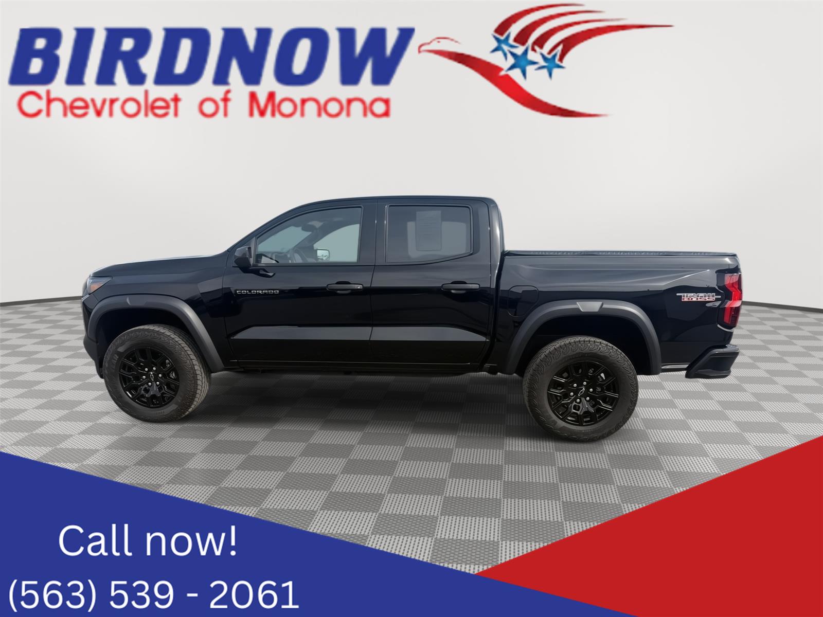 Black 2025 Chevrolet Colorado Pickup Truck Four-Wheel Drive 8-Speed Automatic