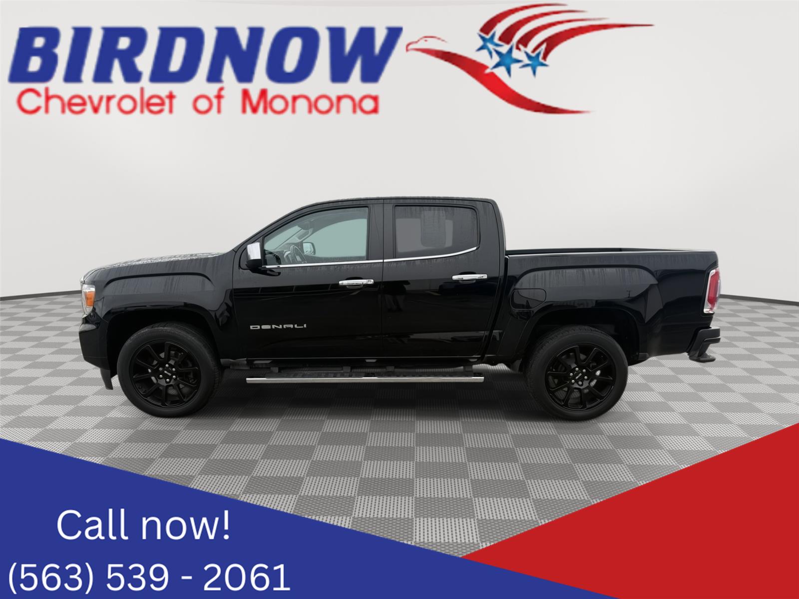 Onyx Black 2021 GMC Canyon Denali Crew Cab 4WD Pickup Truck Four-Wheel Drive 8-Speed Automatic