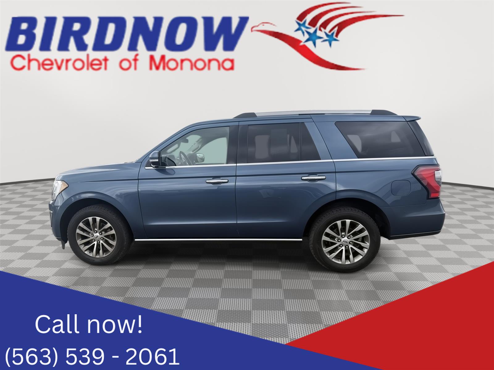 Blue Metallic 2018 Ford Expedition Limited 4WD SUV / Crossover Four-Wheel Drive Automatic