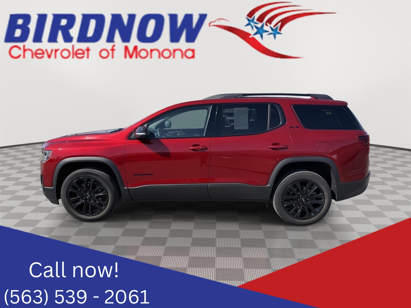 Volcanic Red Tintcoat 2023 GMC Acadia SUV / Crossover Four-Wheel Drive 9-Speed Automatic