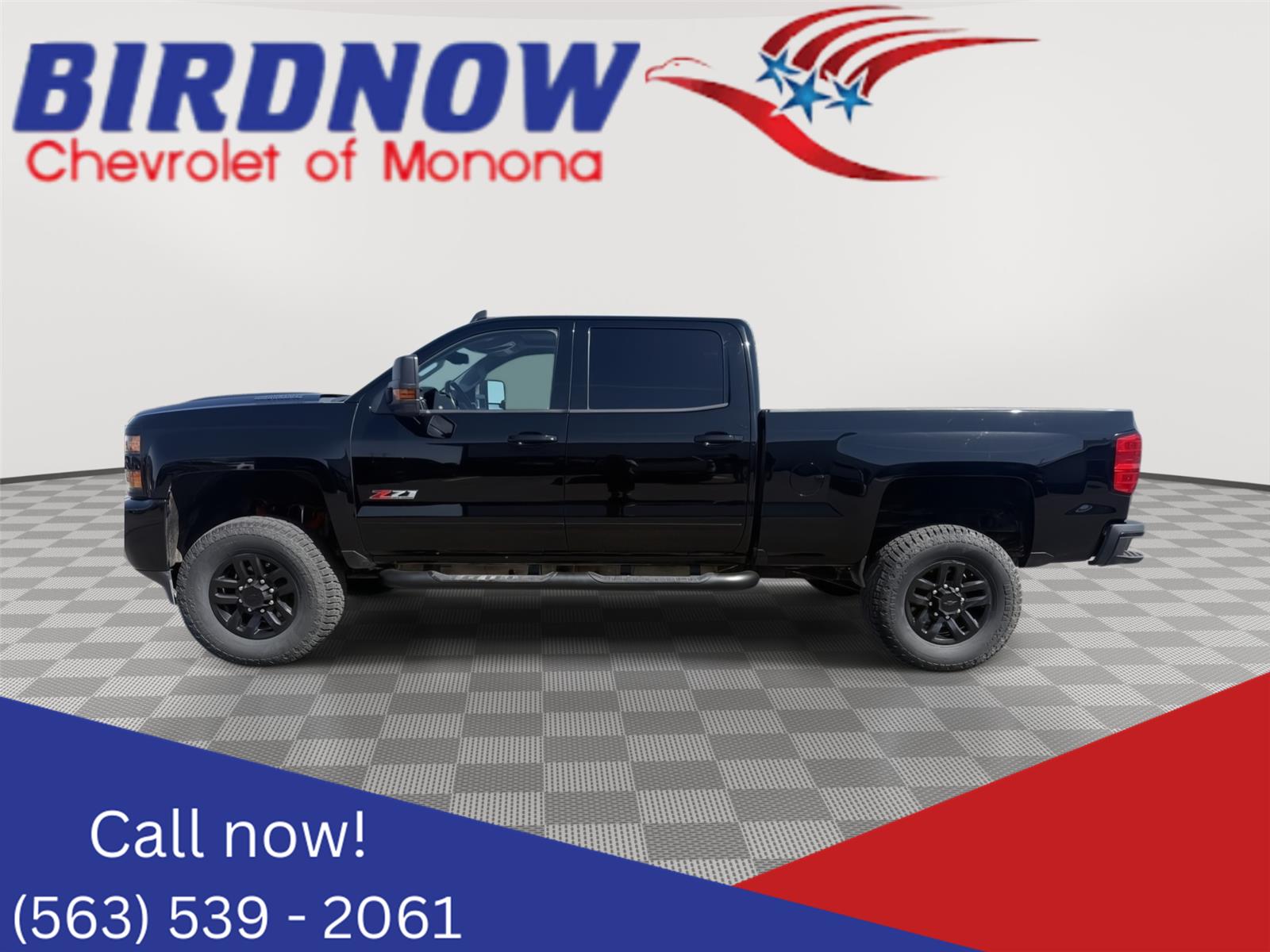 Black 2017 Chevrolet Silverado 2500HD LTZ Crew Cab 4WD Pickup Truck Four-Wheel Drive 6-Speed Automatic