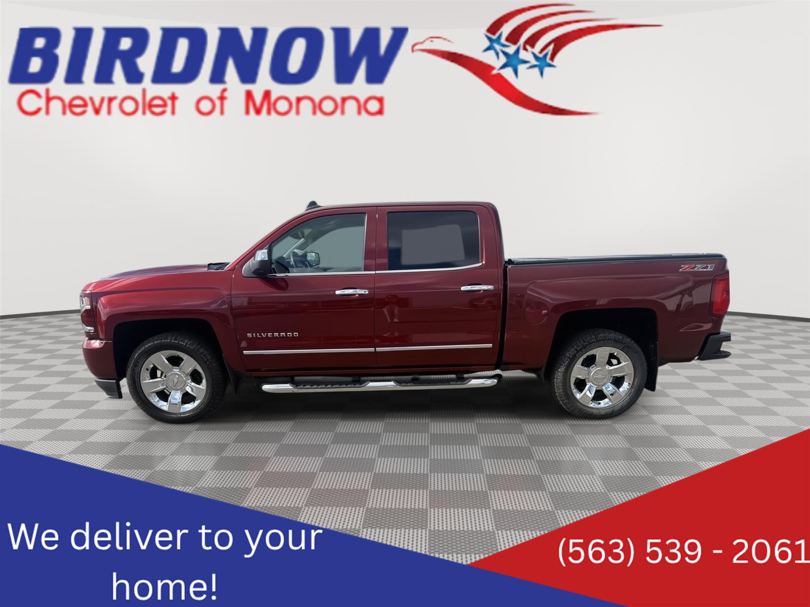 Siren Red Tintcoat 2017 Chevrolet Silverado 1500 Pickup Truck Four-Wheel Drive 8-Speed Automatic
