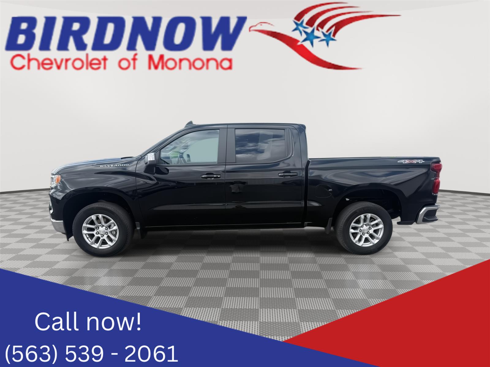 Black 2023 Chevrolet Silverado 1500 Pickup Truck Four-Wheel Drive 8-Speed Automatic