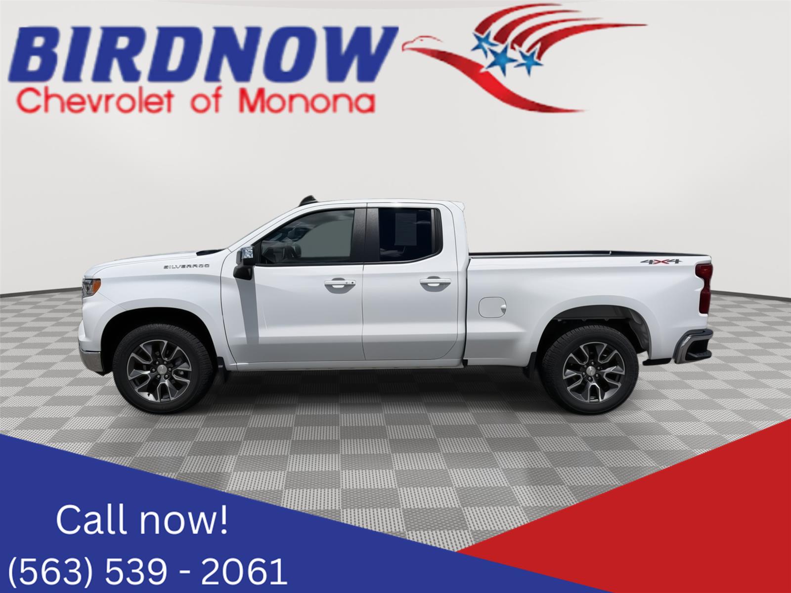 Summit White 2024 Chevrolet Silverado 1500 Pickup Truck Four-Wheel Drive 8-Speed Automatic