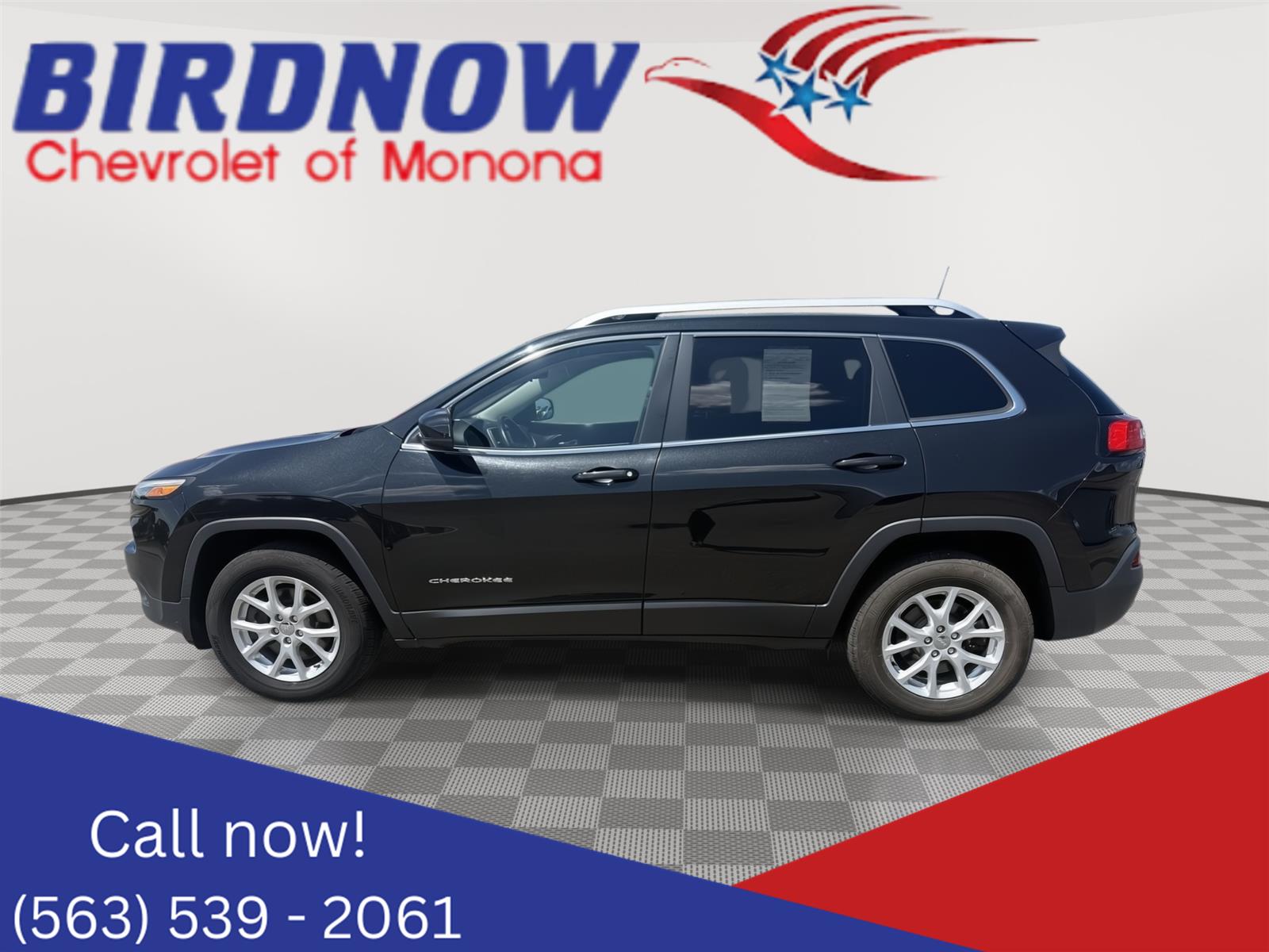 Brilliant Black Crystal Pearlcoat 2016 Jeep Cherokee SUV / Crossover Four-Wheel Drive 9-Speed Automatic