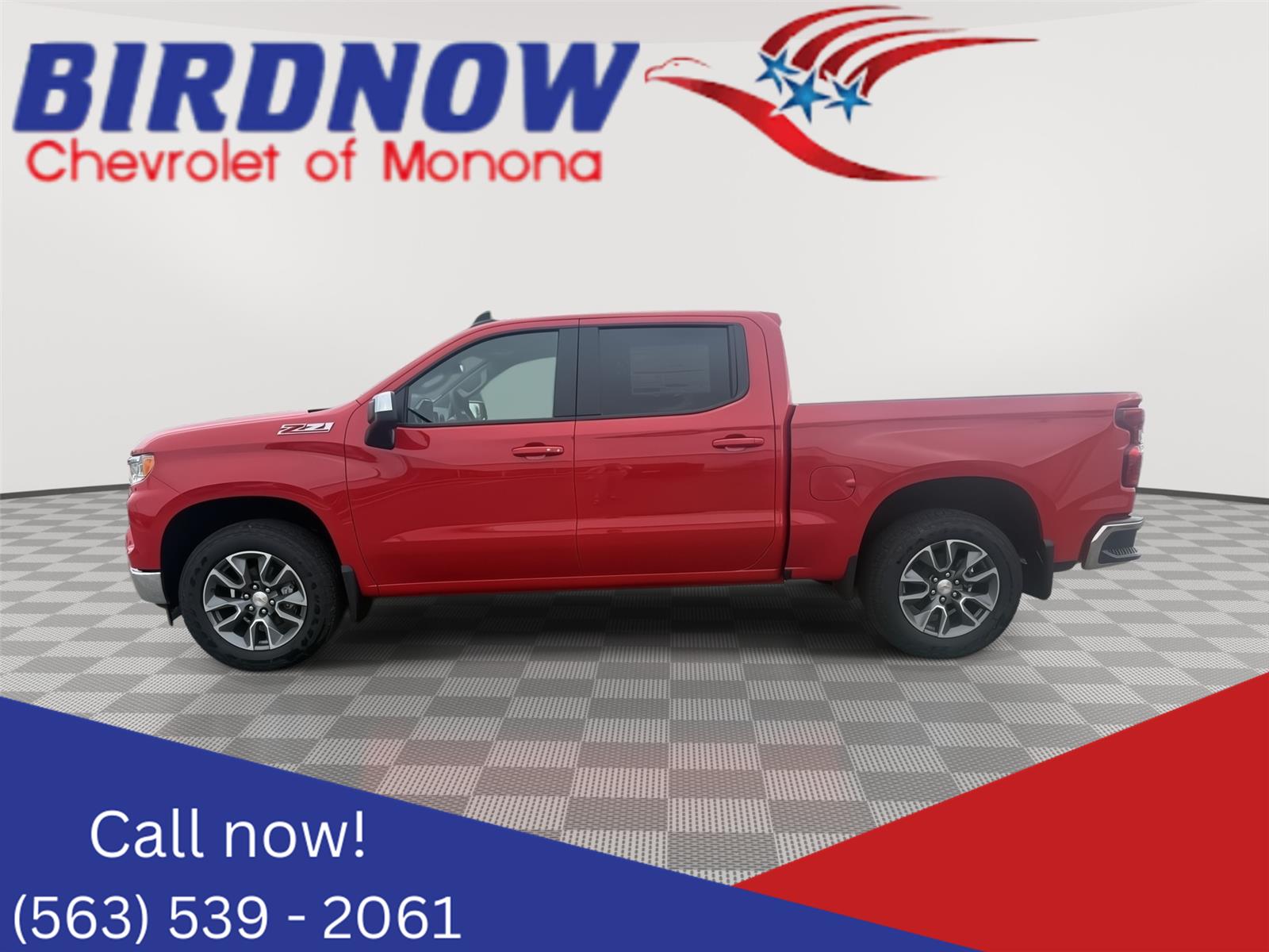 Red Hot 2026 Chevrolet Silverado 1500 Pickup Truck Four-Wheel Drive Automatic