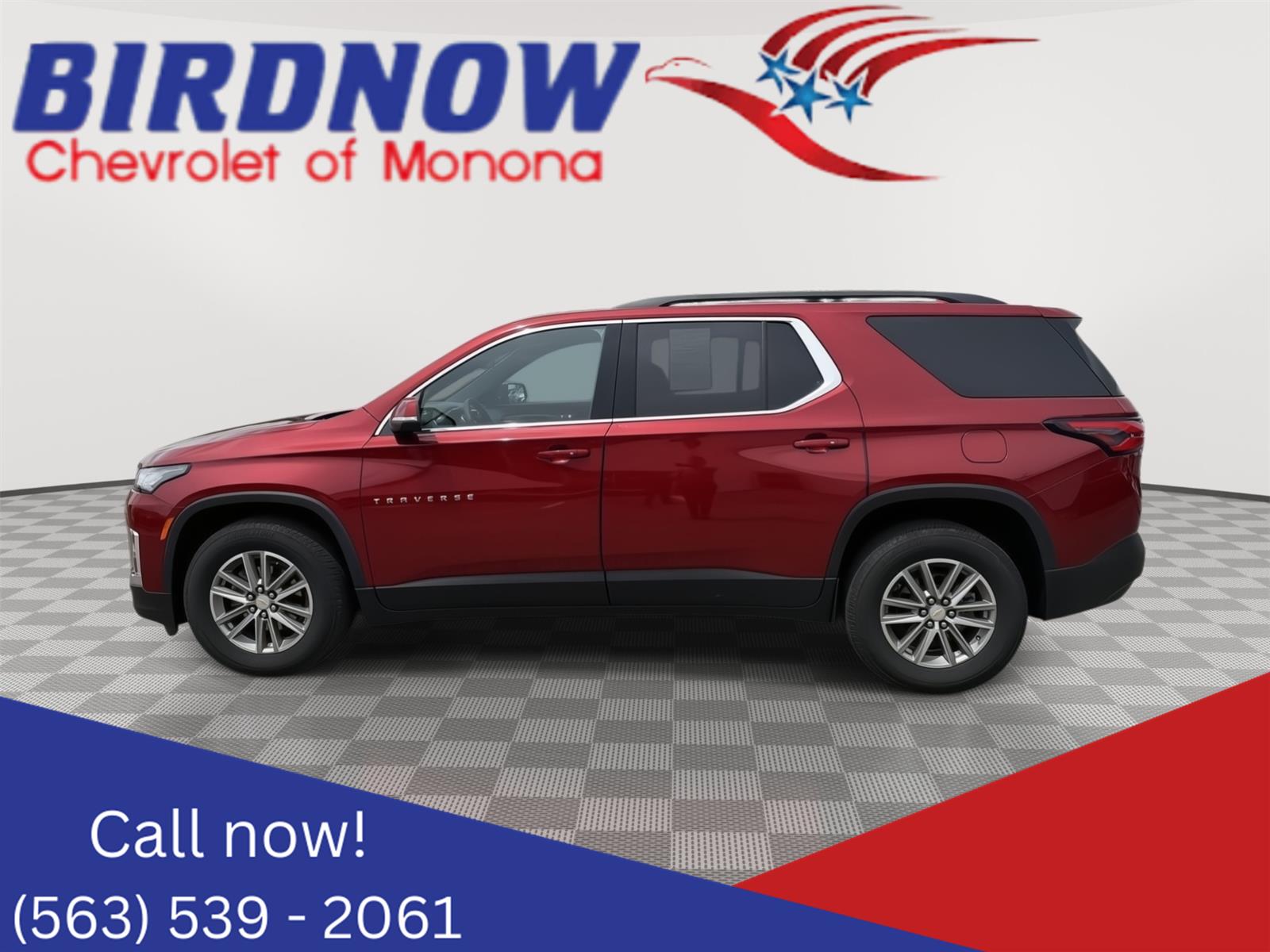 Radiant Red Tintcoat 2023 Chevrolet Traverse SUV / Crossover Four-Wheel Drive 9-Speed Automatic
