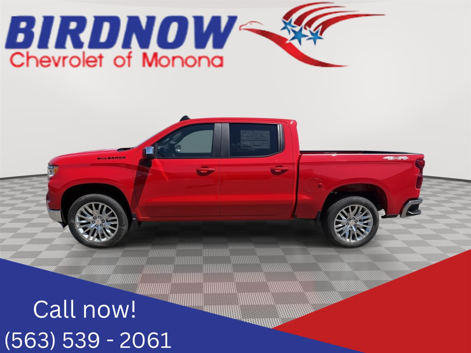 Red Hot 2026 Chevrolet Silverado 1500 Pickup Truck Four-Wheel Drive Automatic