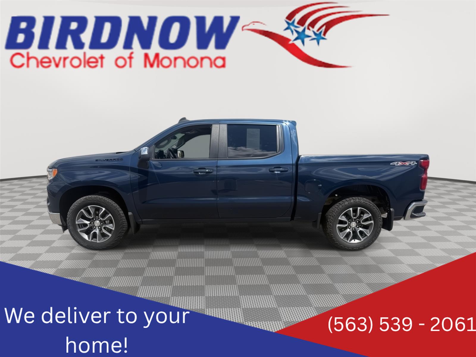 Northsky Blue Metallic 2022 Chevrolet Silverado 1500 Pickup Truck Four-Wheel Drive 8-Speed Automatic
