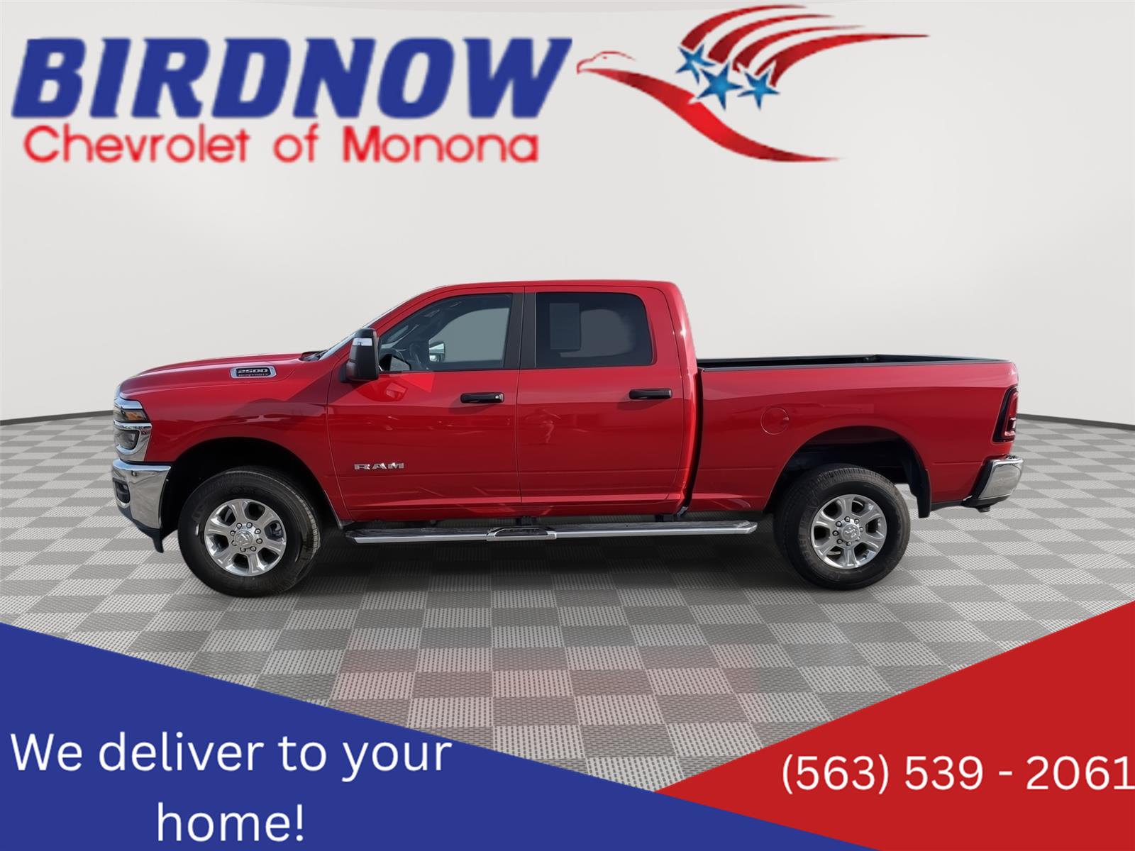 Flame Red Clearcoat 2026 RAM 2500 Pickup Truck Four-Wheel Drive 8-Speed Automatic