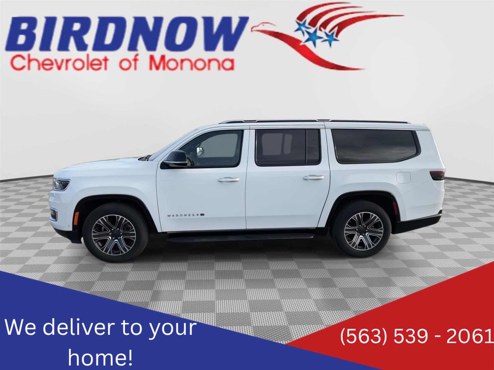 Bright White Clearcoat 2024 Jeep Wagoneer L SUV / Crossover Four-Wheel Drive 8-Speed Automatic