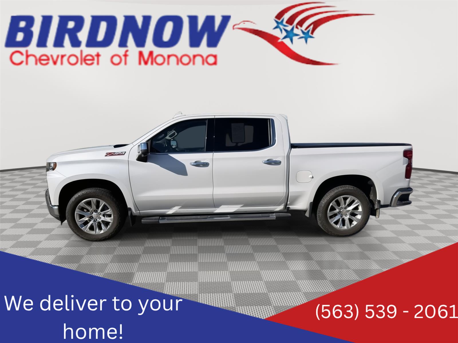 White (Iridescent Pearl Tricoat) 2021 Chevrolet Silverado 1500 Pickup Truck Four-Wheel Drive 8-Speed Automatic