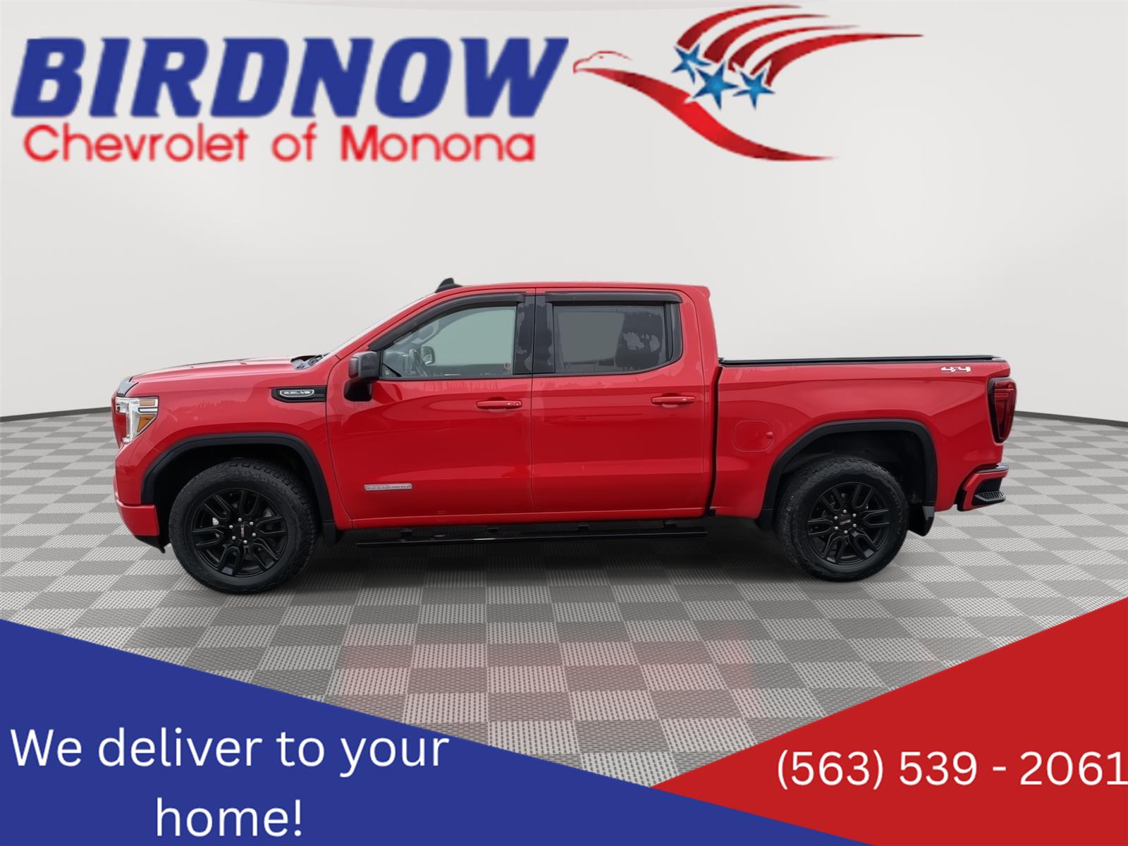Cardinal Red 2021 GMC Sierra 1500 Pickup Truck Four-Wheel Drive 8-Speed Automatic