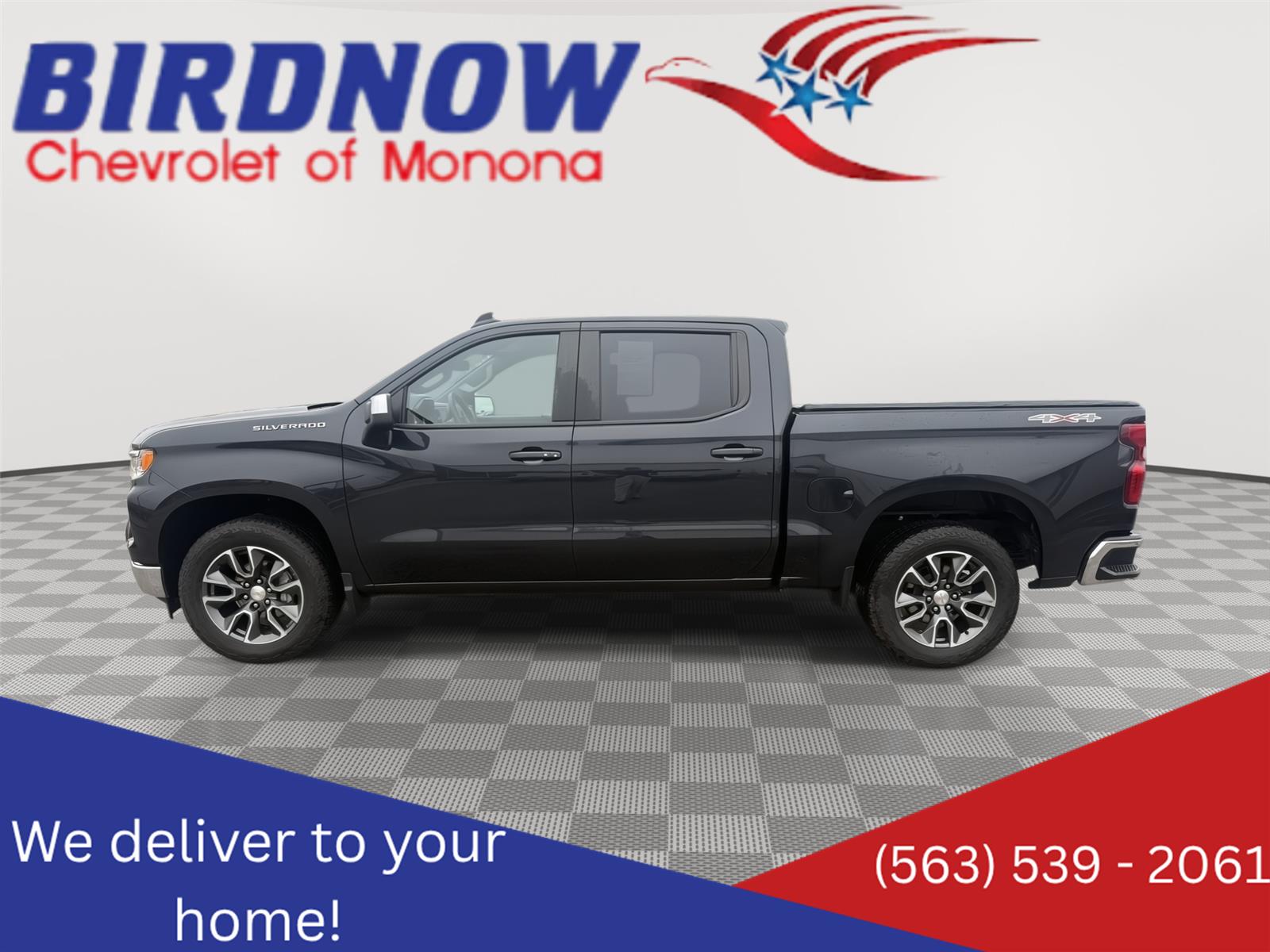 Dark Ash Metallic 2024 Chevrolet Silverado 1500 Pickup Truck Four-Wheel Drive 8-Speed Automatic