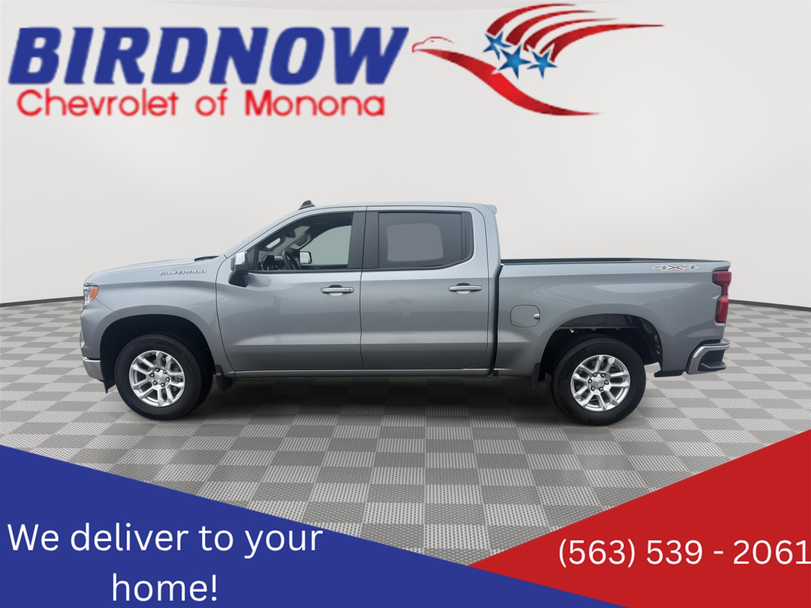 Sterling Gray Metallic 2024 Chevrolet Silverado 1500 Pickup Truck Four-Wheel Drive 8-Speed Automatic