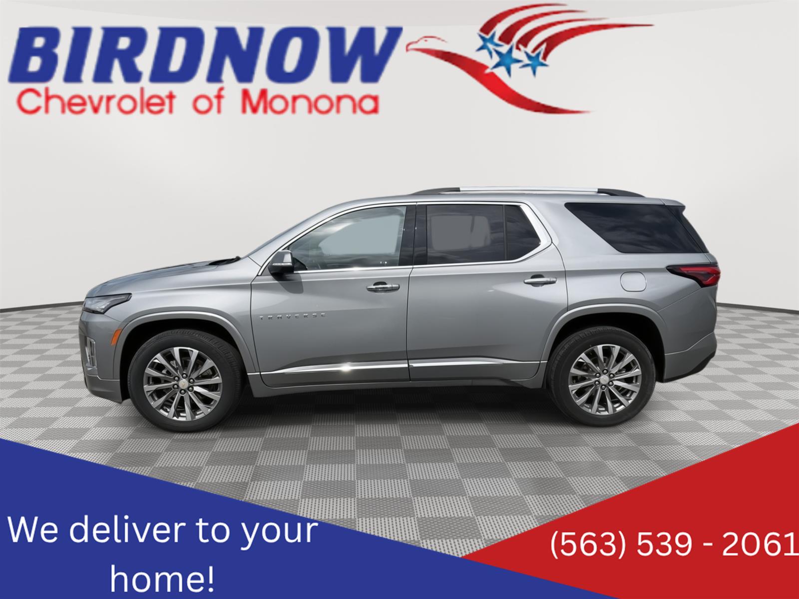 Sterling Gray Metallic 2023 Chevrolet Traverse SUV / Crossover Four-Wheel Drive 9-Speed Automatic