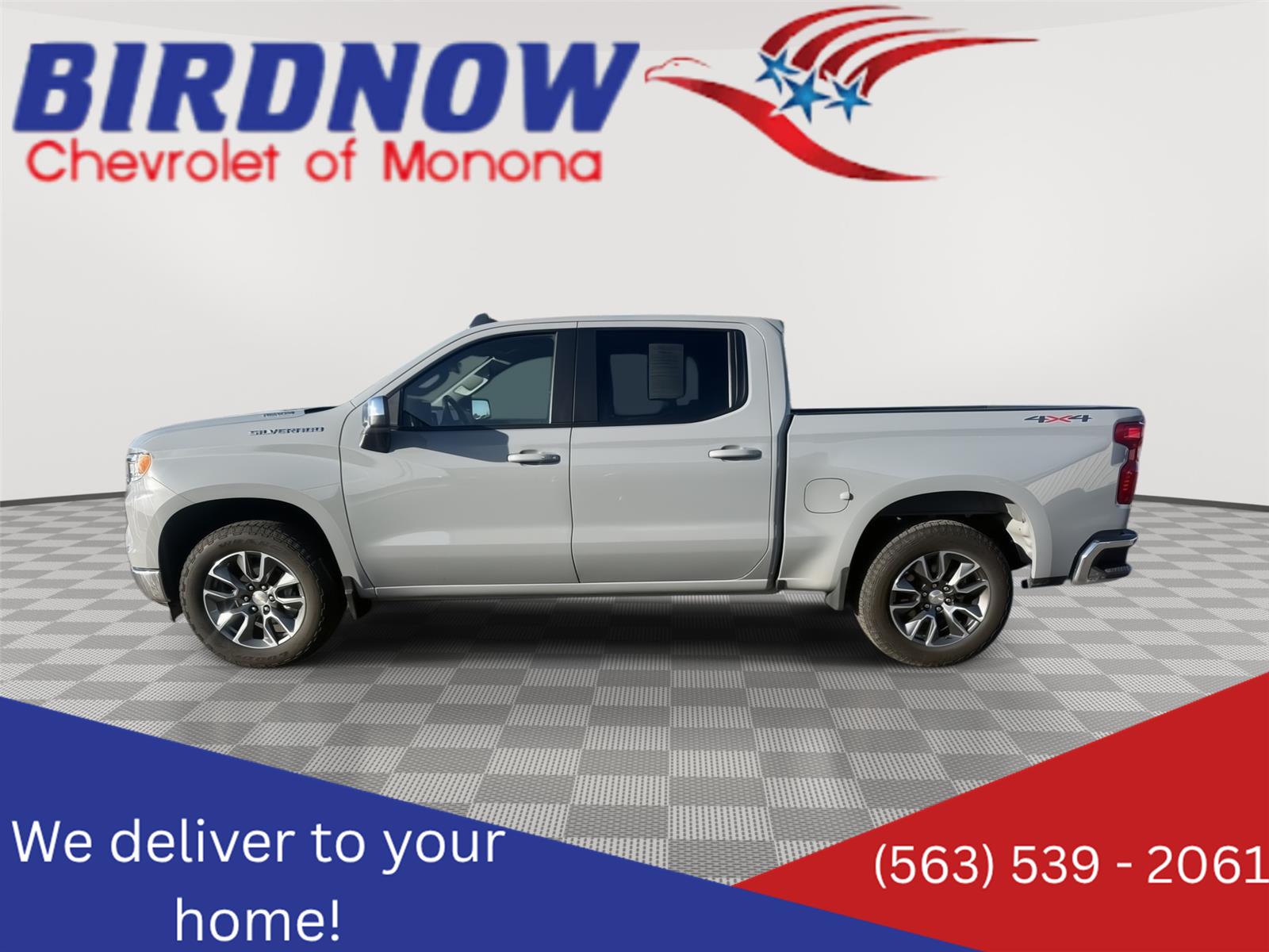 Slate Gray Metallic 2024 Chevrolet Silverado 1500 Pickup Truck Four-Wheel Drive 8-Speed Automatic