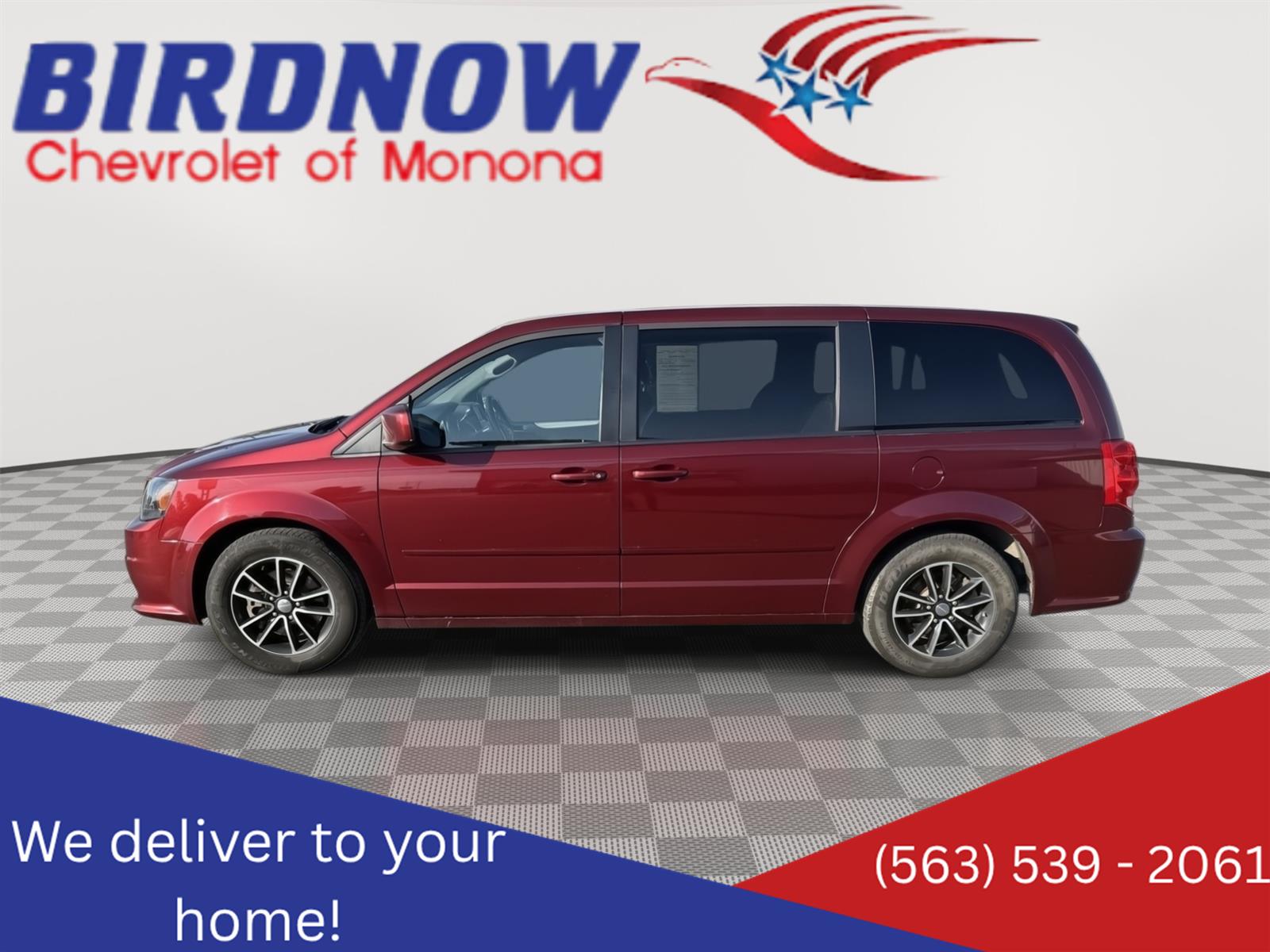 Octane Red Pearlcoat 2017 Dodge Grand Caravan Minivan Front-Wheel Drive 6-Speed Automatic