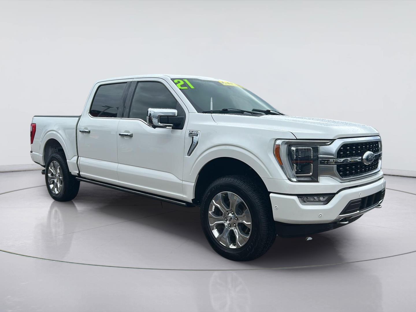 Star White Metallic Tri-Coat 2021 Ford F-150 Pickup Truck Four-Wheel Drive Automatic