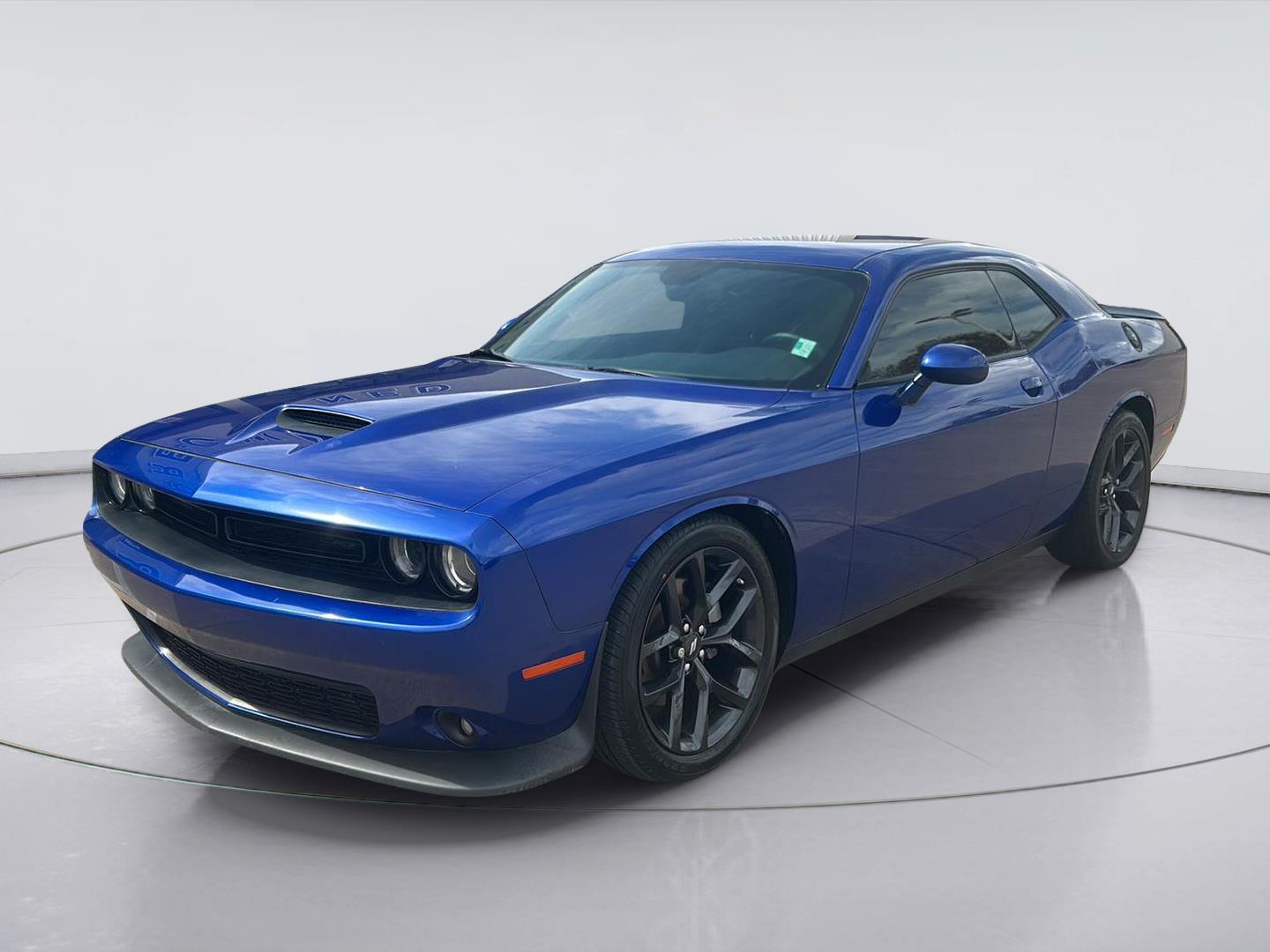 Indigo Blue 2022 Dodge Challenger Coupe Rear-Wheel Drive 8-Speed Automatic
