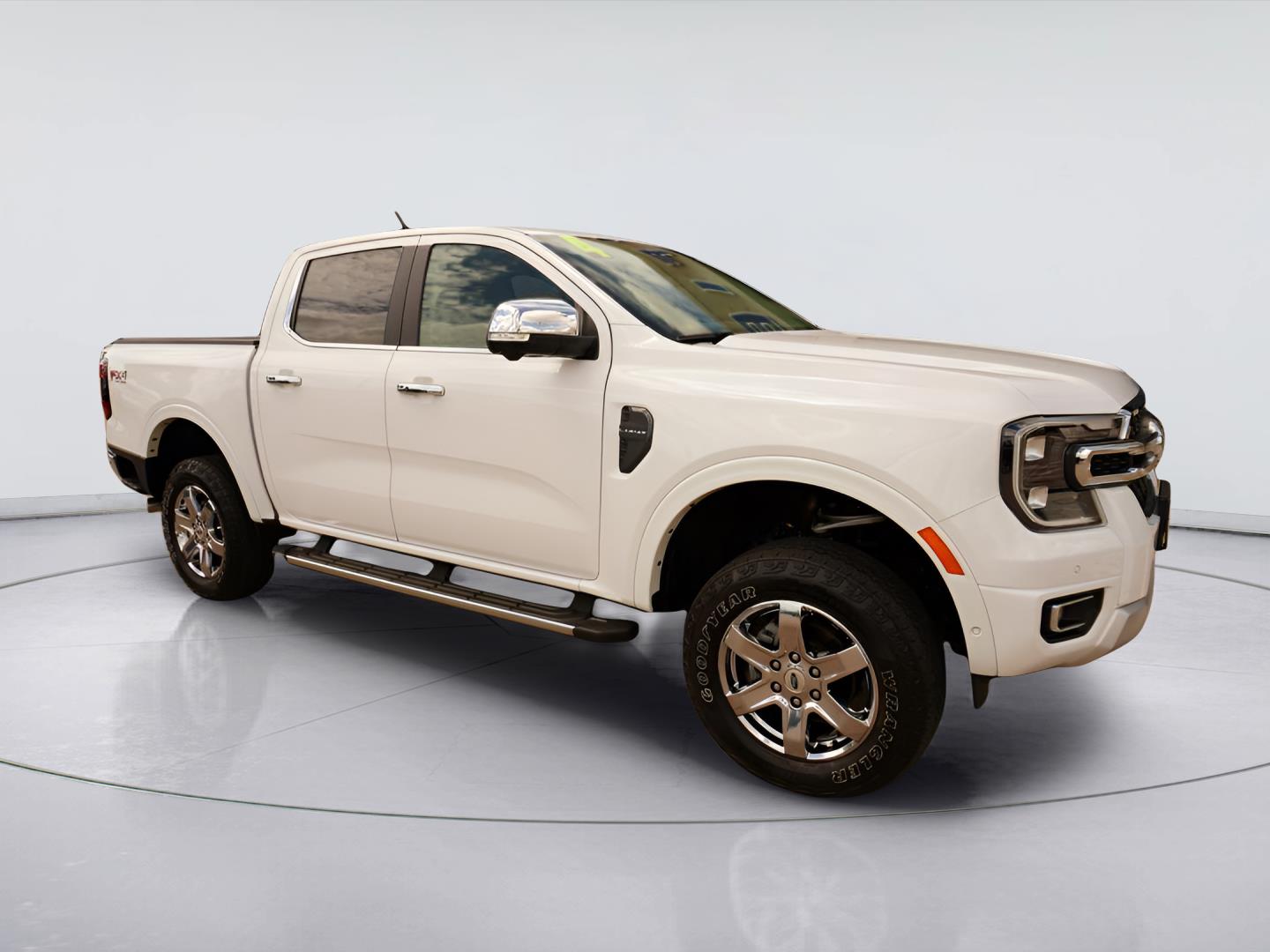 Oxford White 2024 Ford Ranger Lariat SuperCrew 4WD Pickup Truck Four-Wheel Drive Automatic