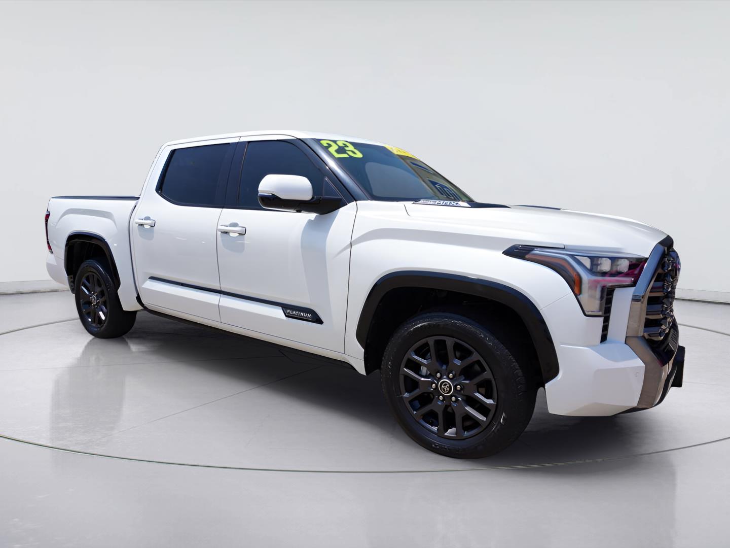 White (Wind Chill Pearl) 2023 Toyota Tundra Hybrid Pickup Truck 4X2 Automatic