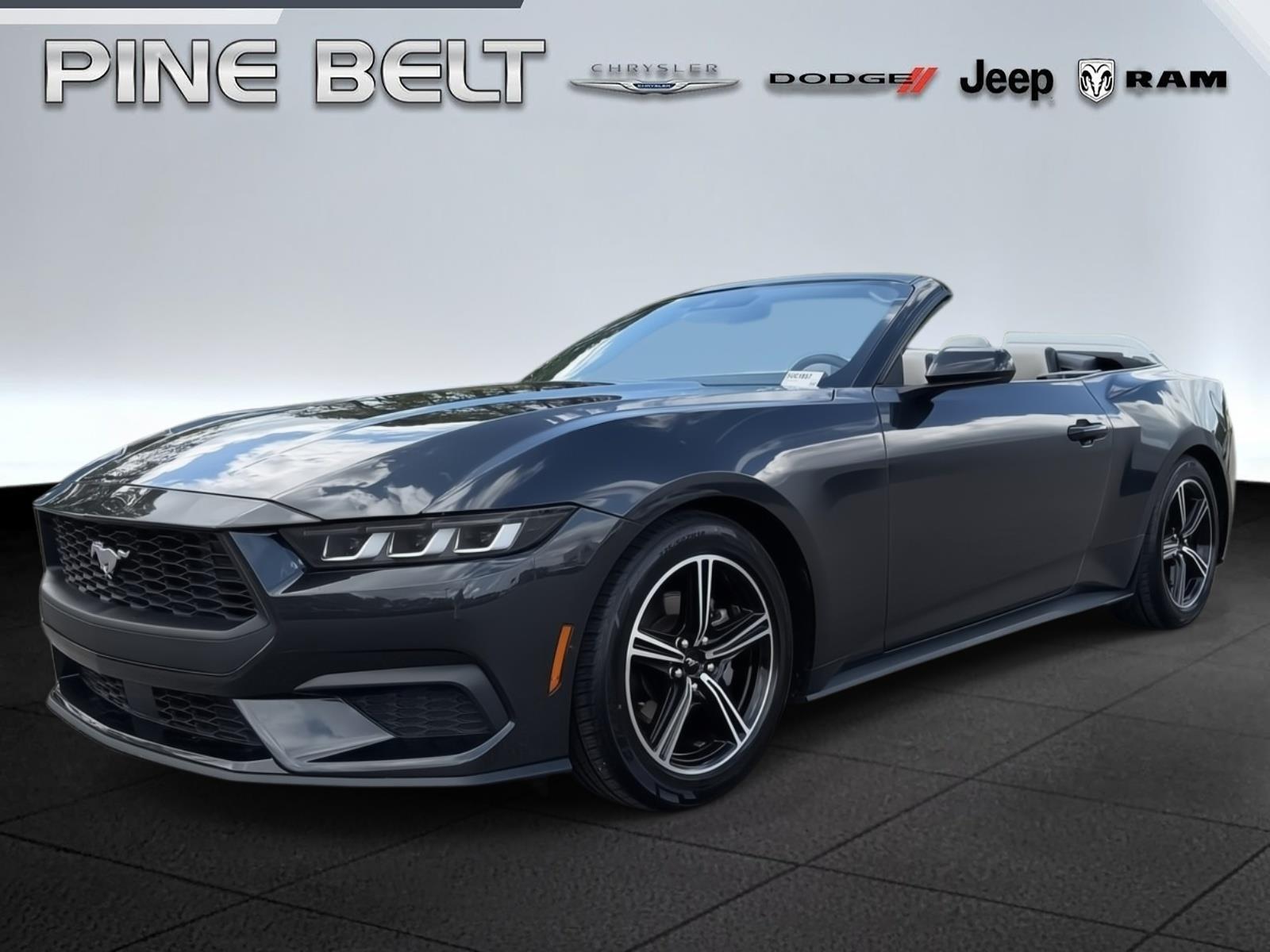 Dark Matter Gray 2024 Ford Mustang Convertible Rear-Wheel Drive Automatic