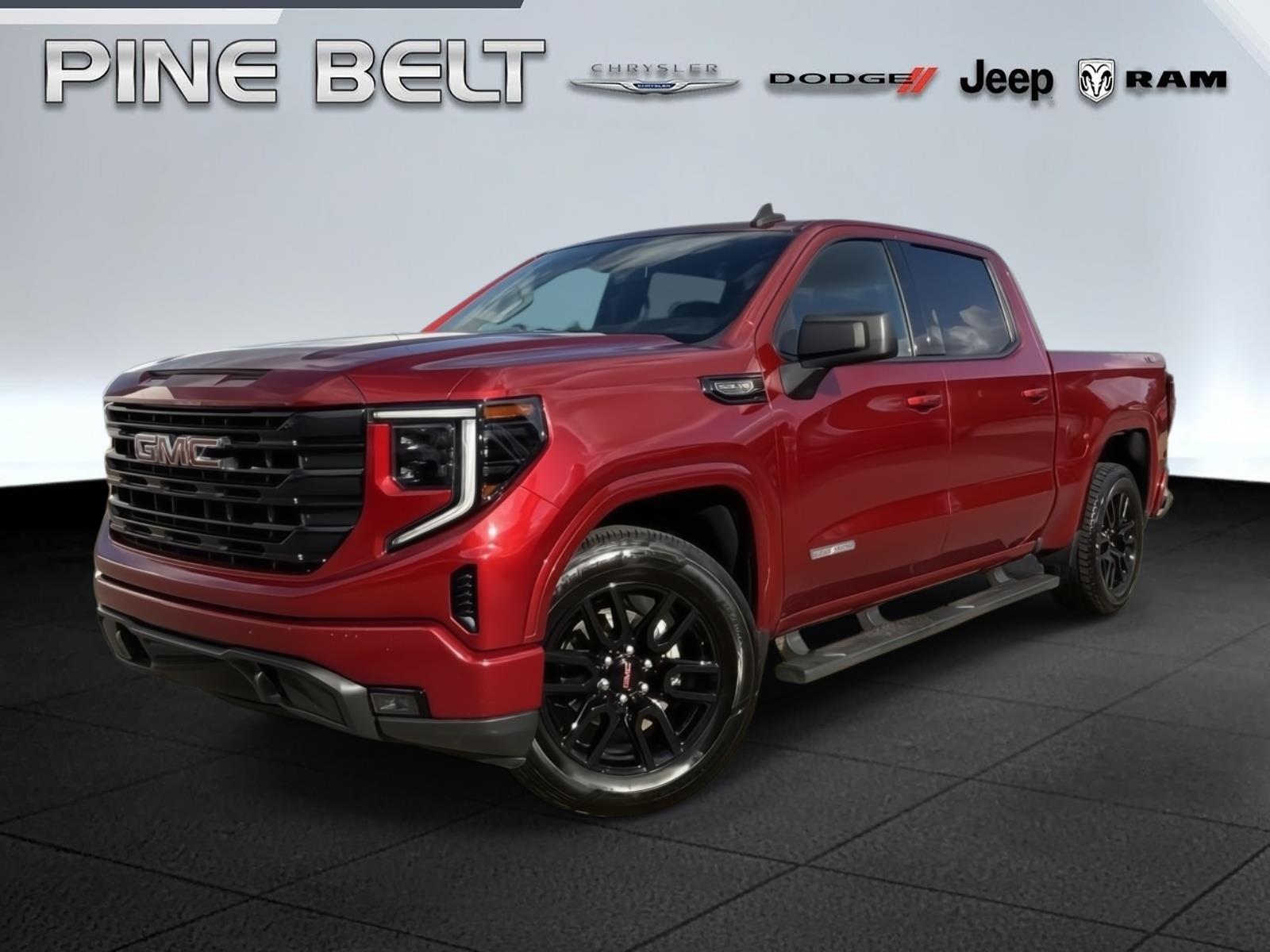Volcanic Red Tintcoat 2023 GMC Sierra 1500 Elevation Crew Cab 4WD Pickup Truck Four-Wheel Drive Automatic