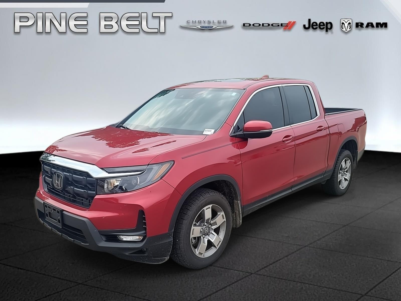 Radiant Red Metallic II 2025 Honda Ridgeline RTL AWD Pickup Truck All-Wheel Drive 9-Speed Automatic