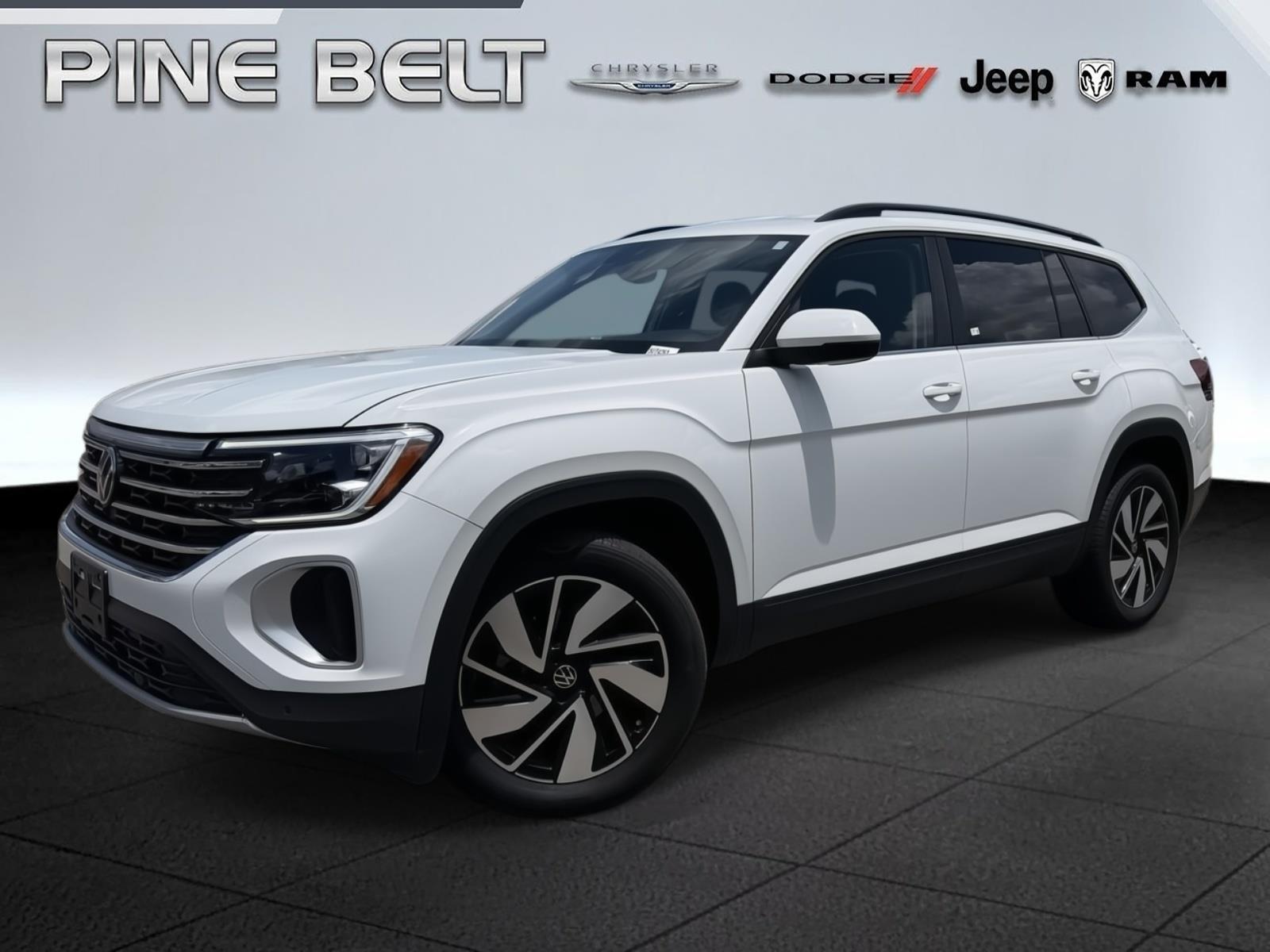 Pure White 2025 Volkswagen Atlas SUV / Crossover All-Wheel Drive Automatic