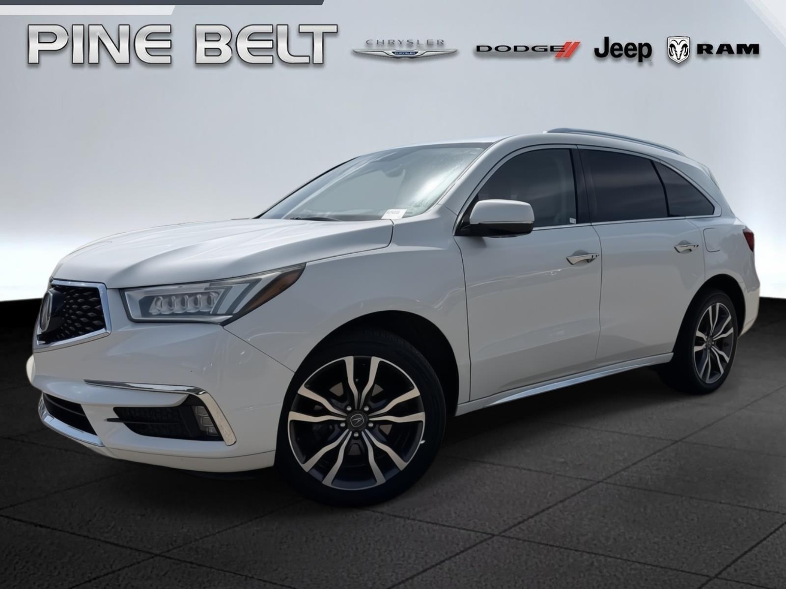 White Diamond Pearl 2019 Acura MDX SUV / Crossover All-Wheel Drive