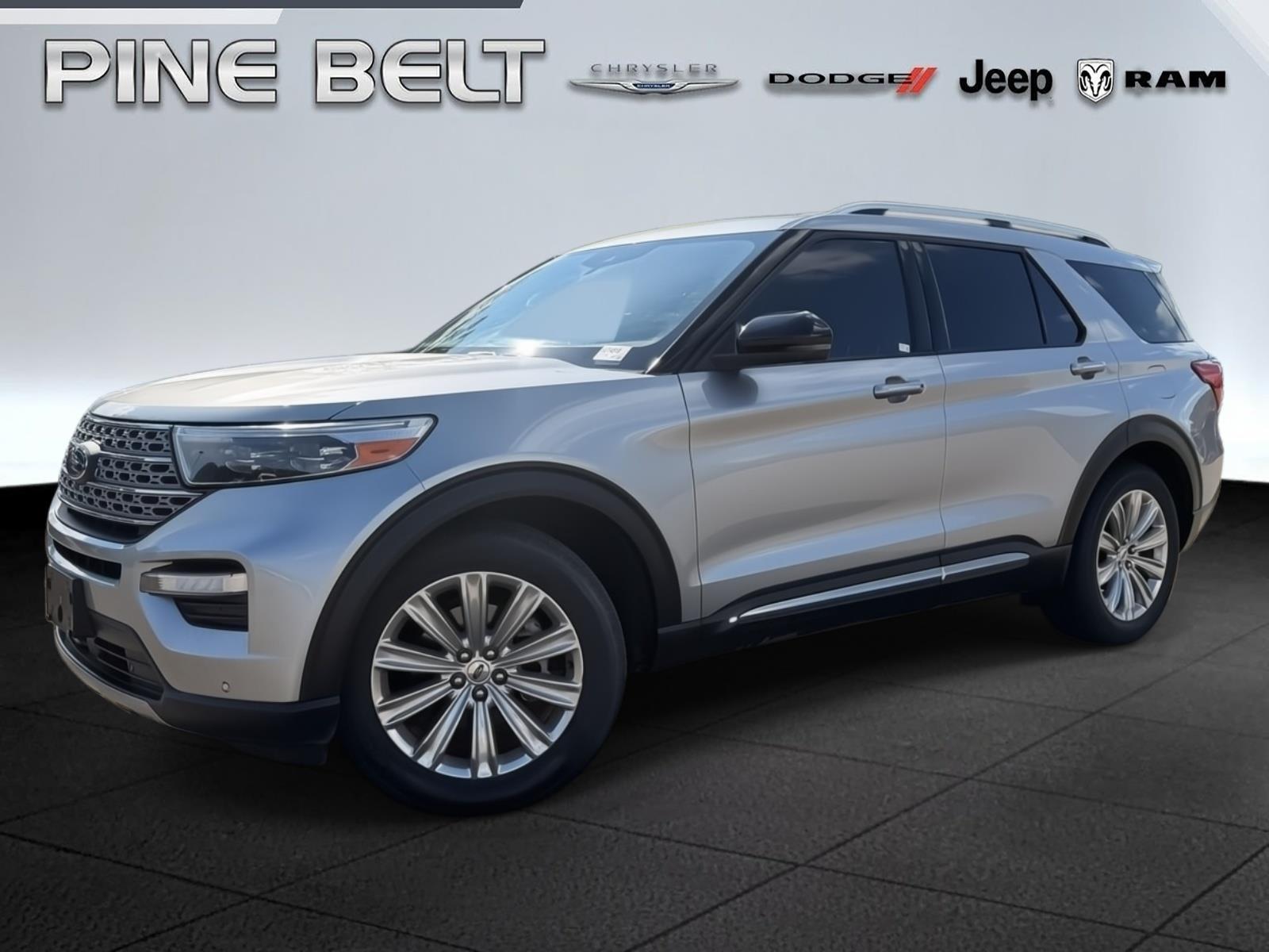 Iconic Silver 2020 Ford Explorer SUV / Crossover Rear-Wheel Drive Automatic