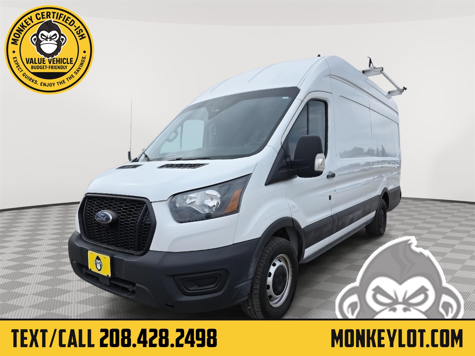 Oxford White 2021 Ford Transit Cargo Van Rear-Wheel Drive