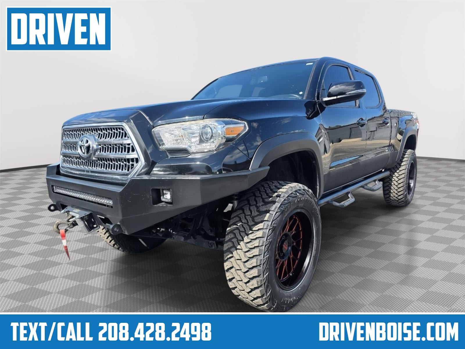 Black 2017 Toyota Tacoma Pickup Truck Four-Wheel Drive Automatic