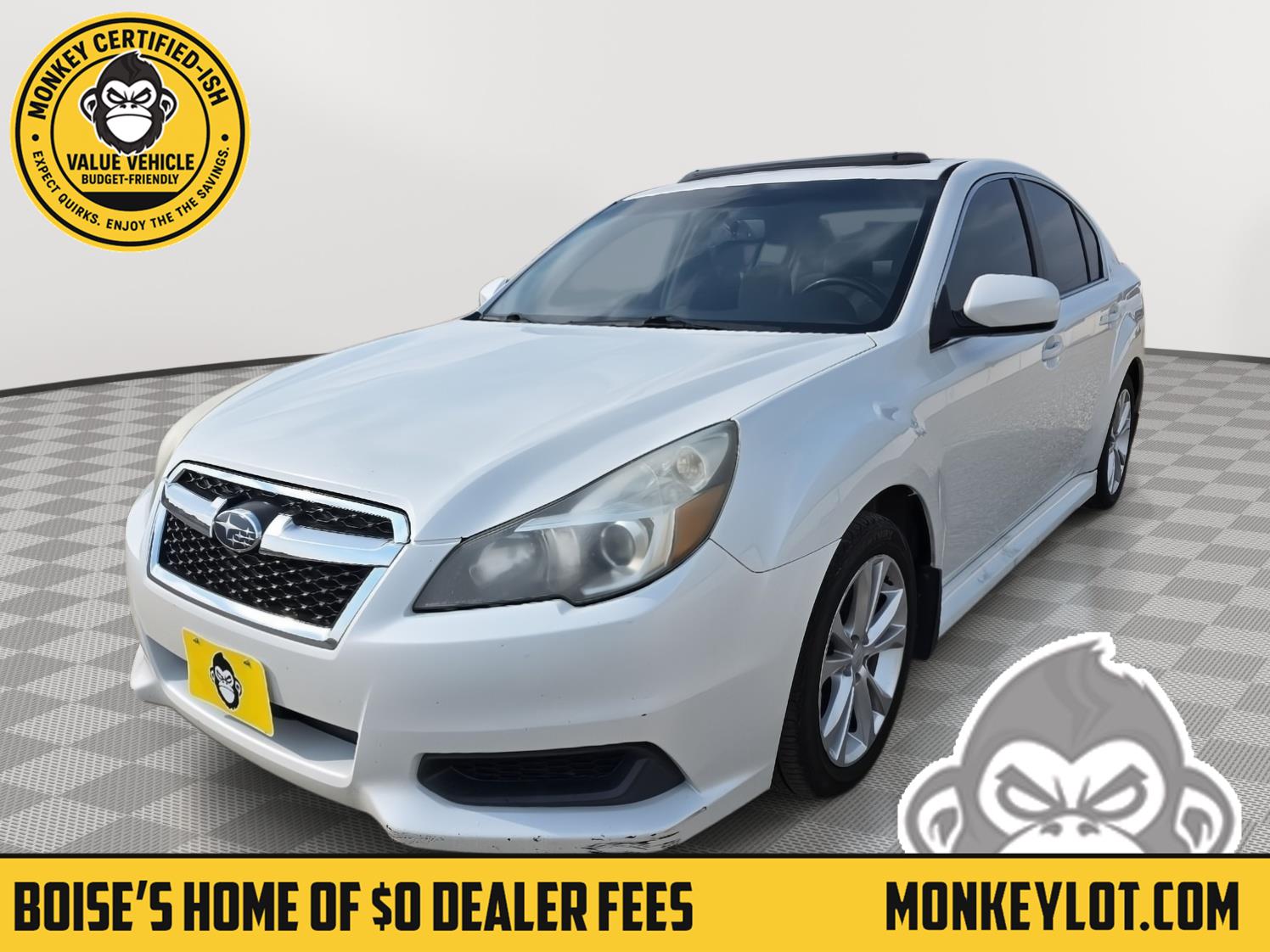 Satin White Pearl 2013 Subaru Legacy Sedan All-Wheel Drive Continuously Variable Transmission