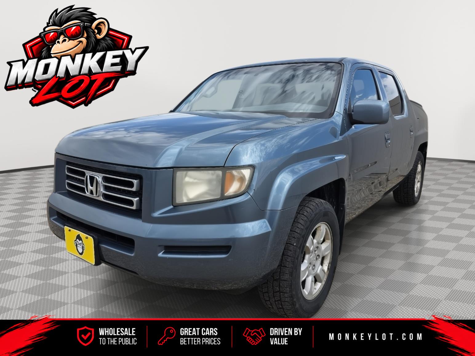 Sapphire Blue Pearl 2006 Honda Ridgeline Pickup Truck All-Wheel Drive Automatic