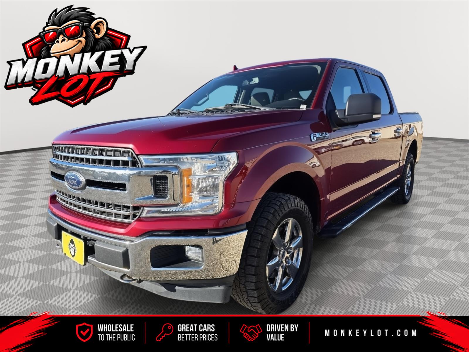 Ruby Red Metallic Tinted Clearcoat 2018 Ford F-150 Pickup Truck Four-Wheel Drive Automatic