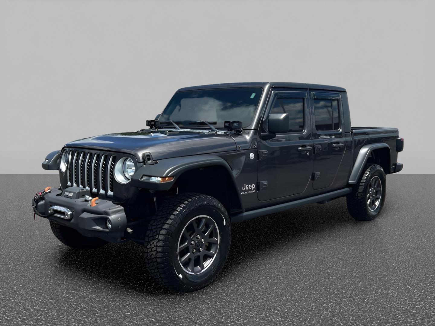 Gray (Granite Crystal Metallic Clearcoat) 2021 Jeep Gladiator Pickup Truck Four-Wheel Drive 8-Speed Automatic